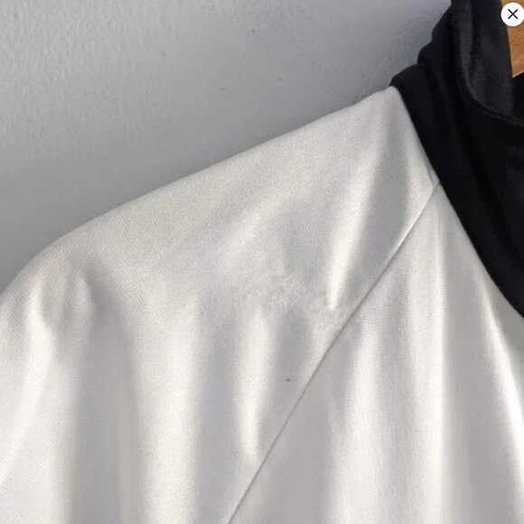 PUMA 90s Track Jacket Black White Mock Neck Running Coat MMQ Windbreaker Classic - Picture 7 of 9